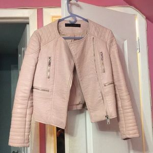 Zara faux leather jacket